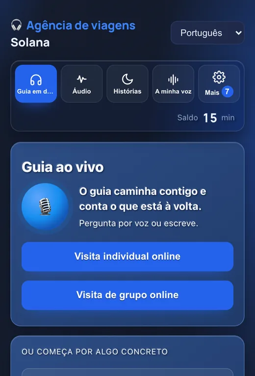 Início: o seu nome no cabeçalho